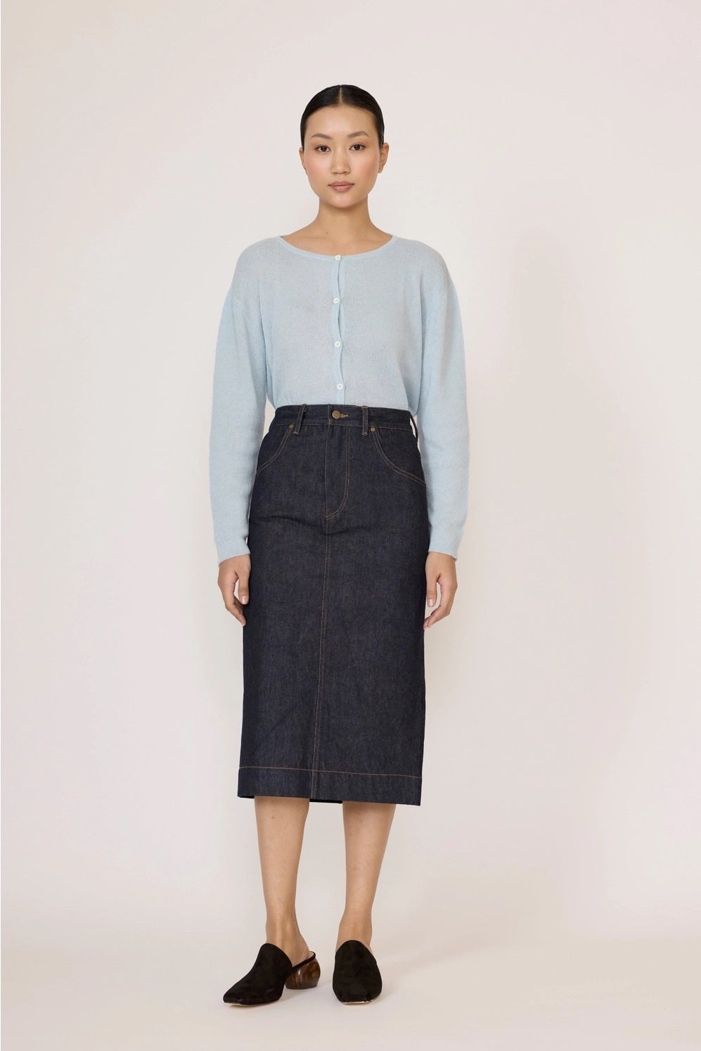 Laude 5 Pocket Denim Skirt - Dark Indigo, photo 1 of 6