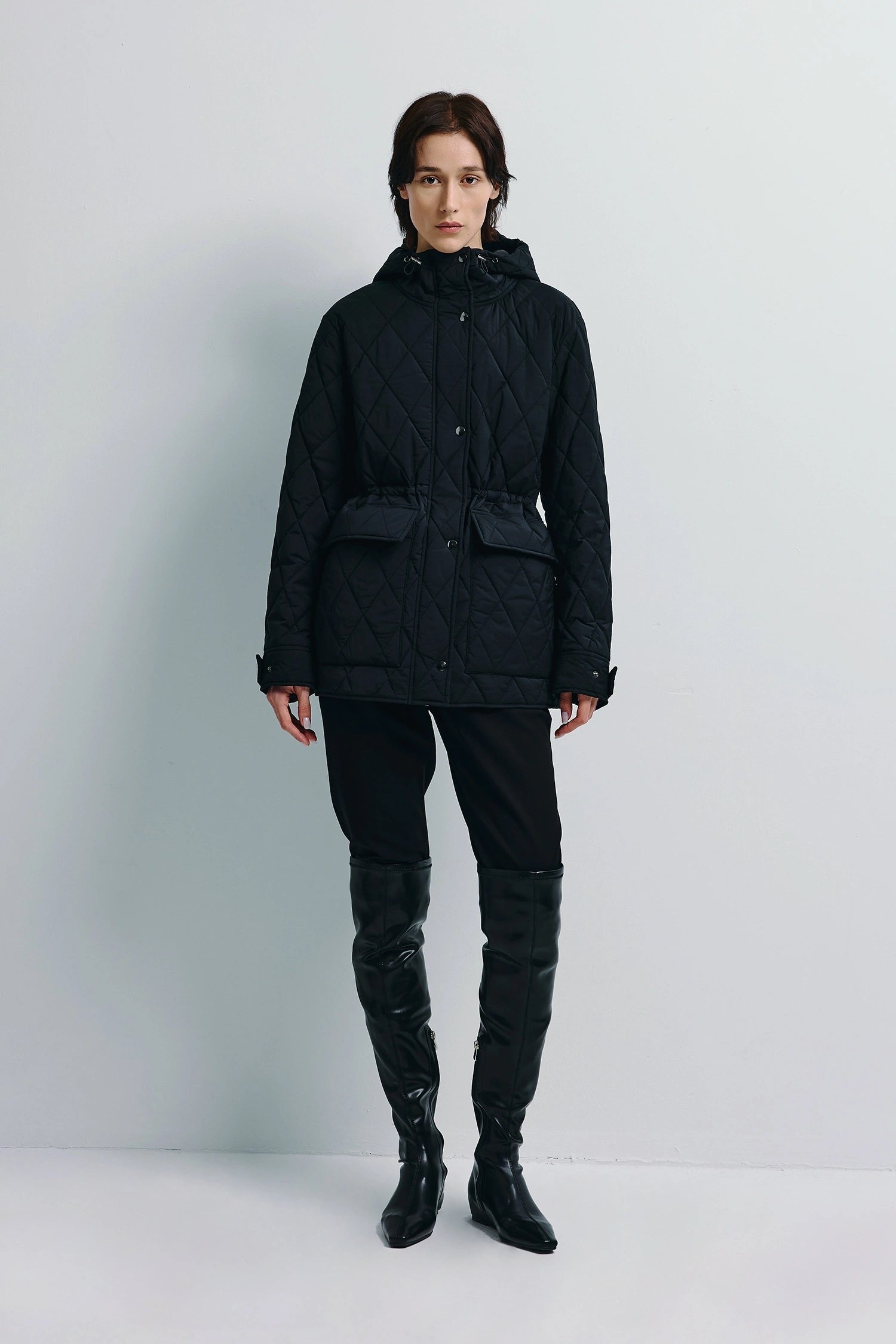 Rue Sophie Donnes Quilted Jacket - Black, photo 2 of 6