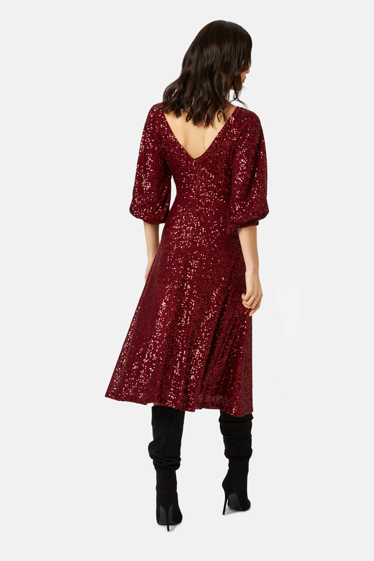 Traffic People Crimson & Clover Sequin Dress, photo 2 of 4