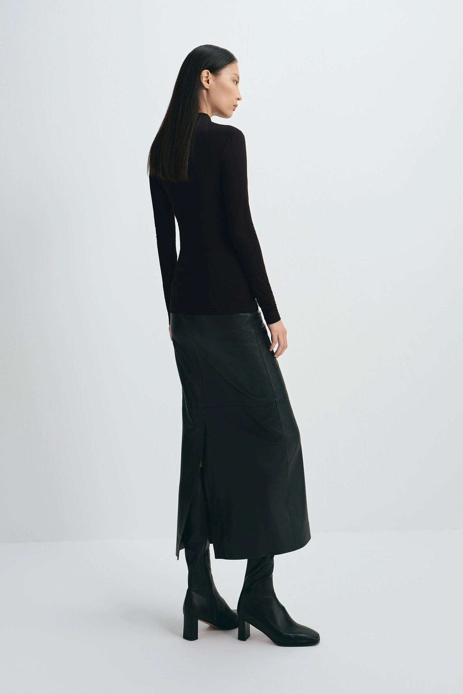 Rue Sophie Rosette Off Shoulder Top - Black, photo 3 of 6