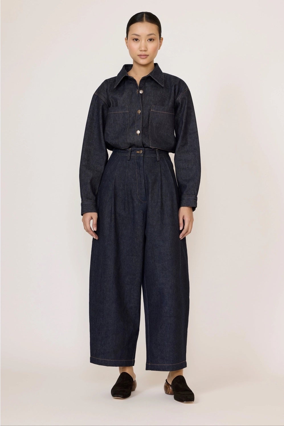 Laude Boyfriend Pant - Dark Indigo, photo 1 of 5
