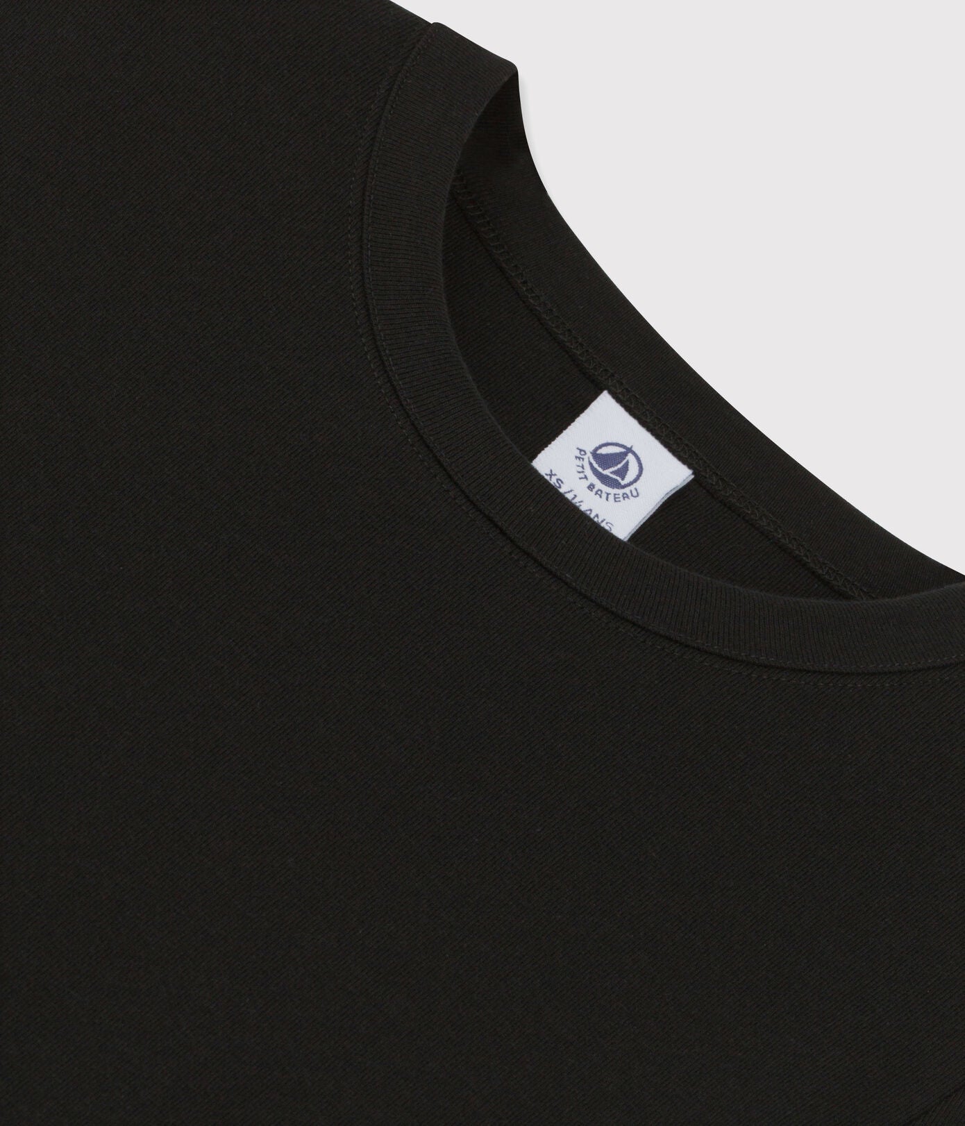 Petit Bateau Iconic Round Neck L/S Tee - Black, photo 5 of 8