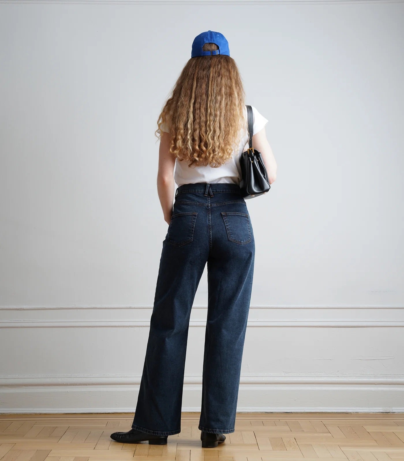 Loup Francois High Rise Wide Leg Jean - New York Dark Wash, photo 2 of 4