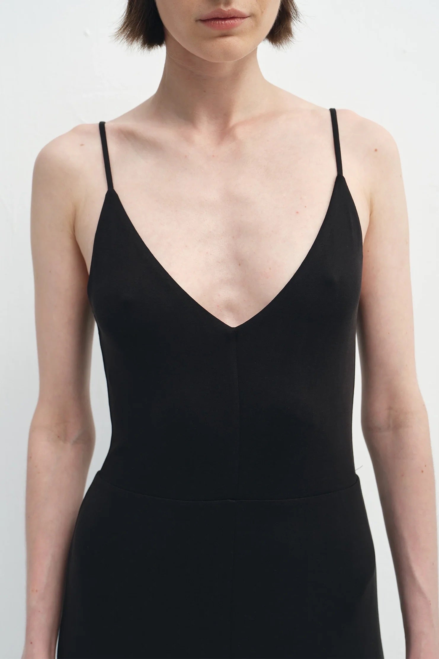 Rue Sophie Solene Jersey Slip Dress - Black, photo 2 of 7