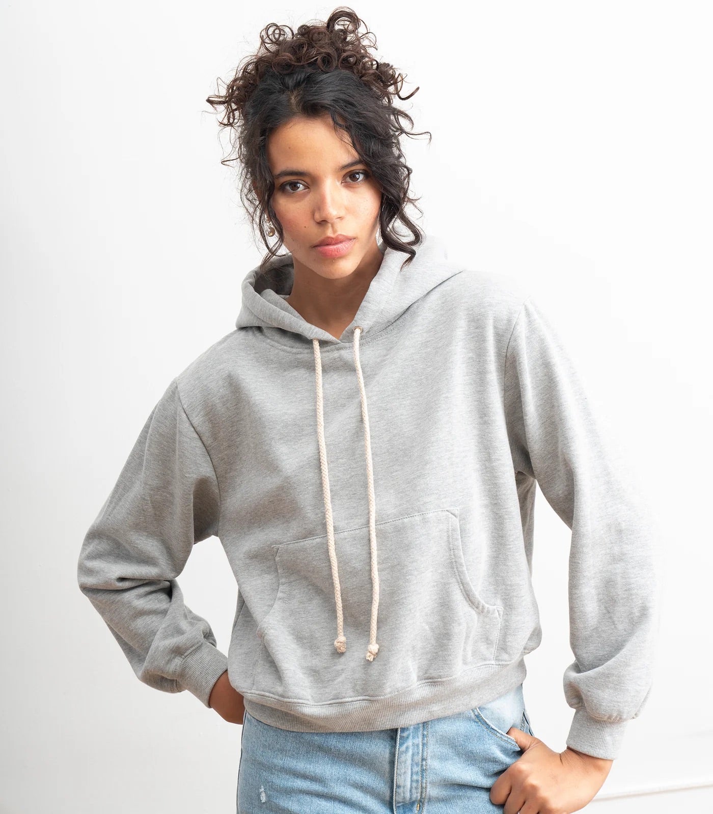 Loup Gemma Hooded Sweatshirt - Heather Grey, photo 6 of 8