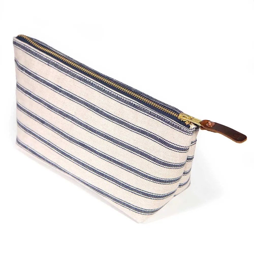General Knot & Co Seaside Linen Stripe Travel Clutch, photo 1 of 3