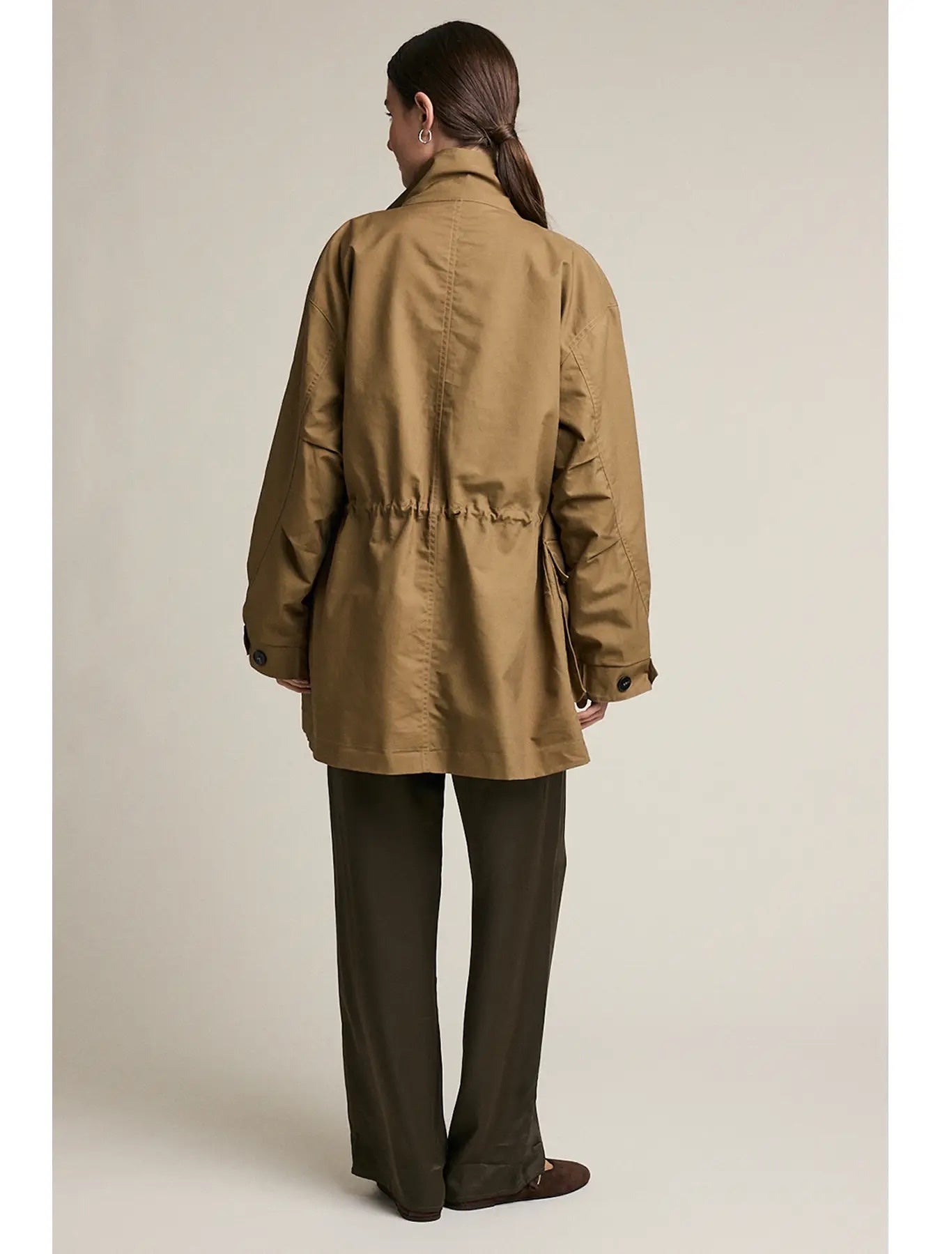 Raisonnel Stand Collar Field Jacket - Olive Brown, photo 6 of 6
