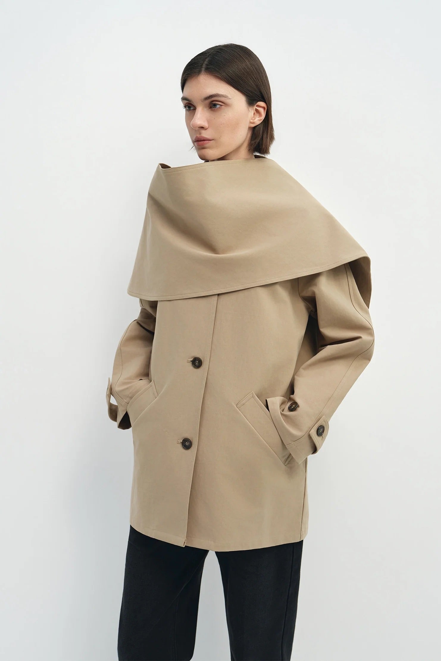 Rue Sophie Meline Scarf Jacket - Khaki, photo 2 of 8