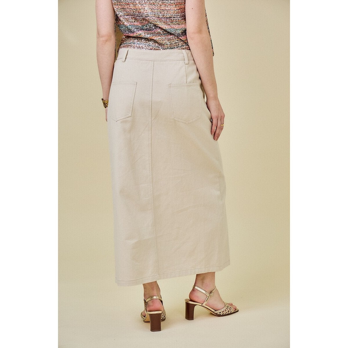 See U Soon Front Slit Skirt - Khaki, photo 5 of 5