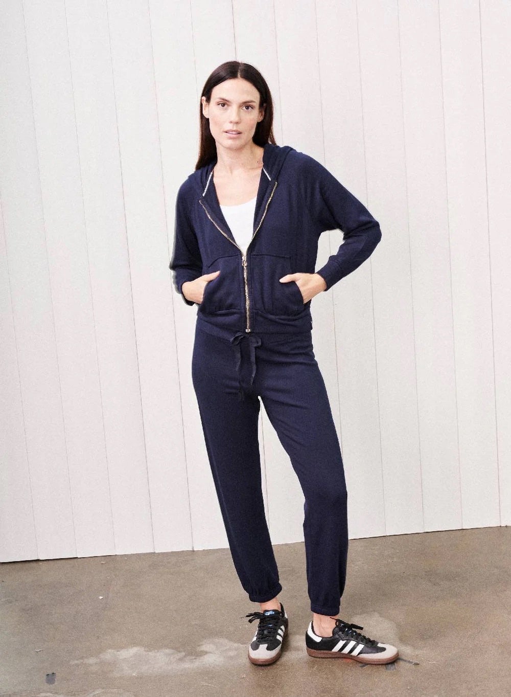 Stateside Softest Fleece Zip Hoodie - Navy, photo 2 of 4