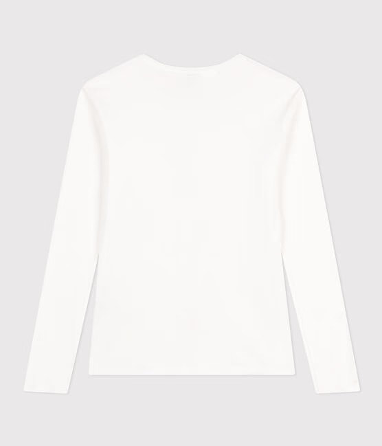 Petit Bateau Iconic Round Neck L/S Tee - White, photo 5 of 6