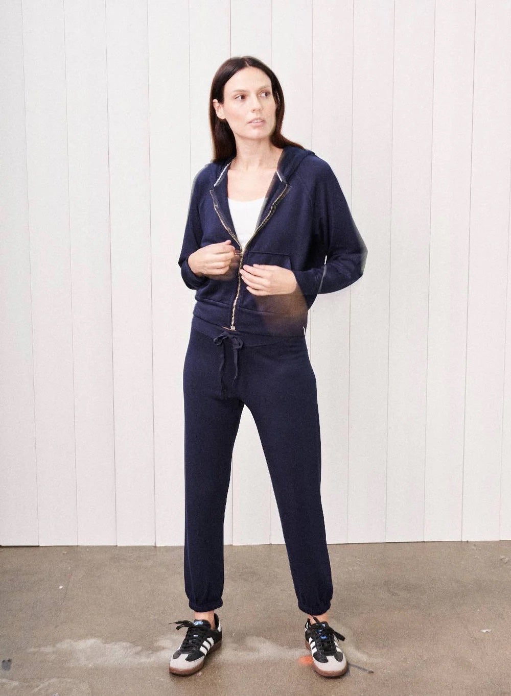 Stateside Softest Fleece Zip Hoodie - Navy, photo 3 of 4