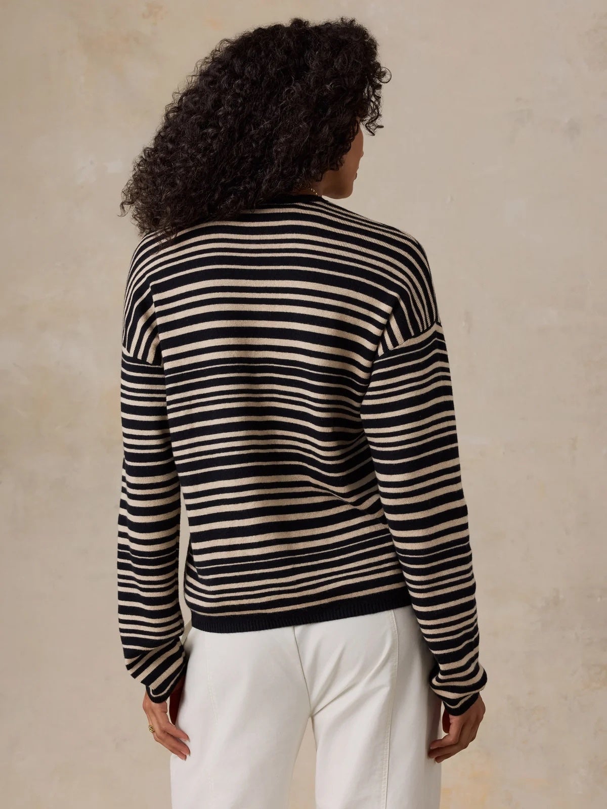 Faherty Throwback Studio Crew - Coastal Coal Stripe, photo 4 of 6
