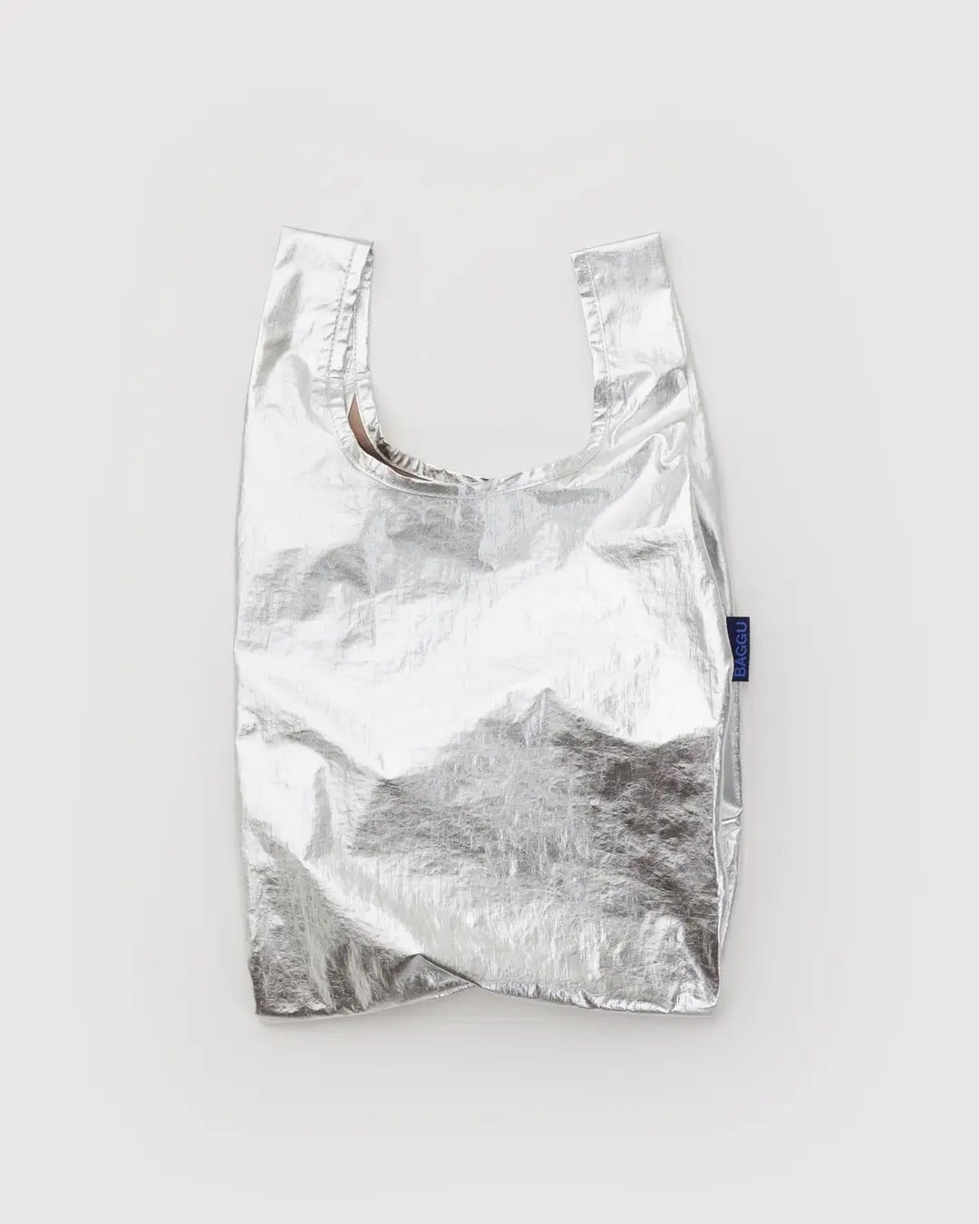 BAGGU Baby Baggu Reusable Shopping Tote - Chrome Metallic, photo 1 of 3